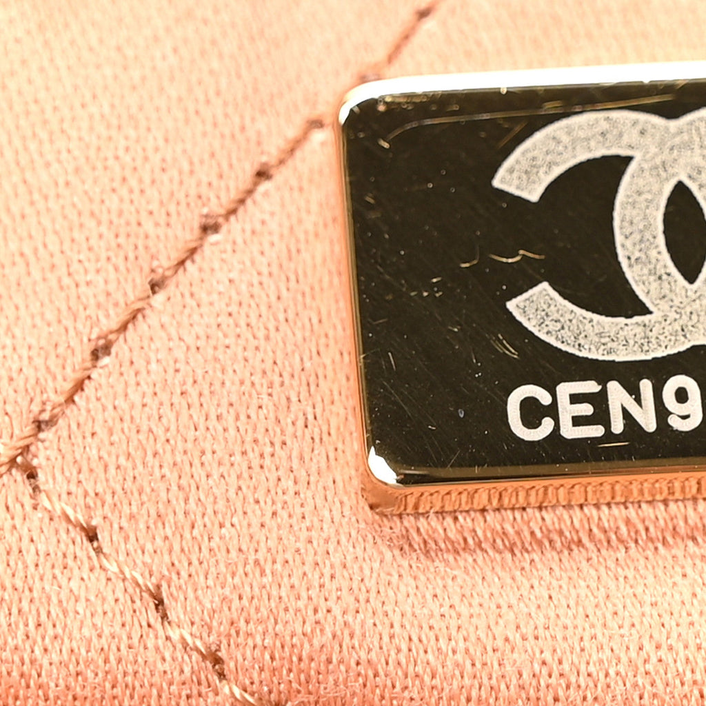 Shiny Calfskin Quilted Small Chanel 22 Camel