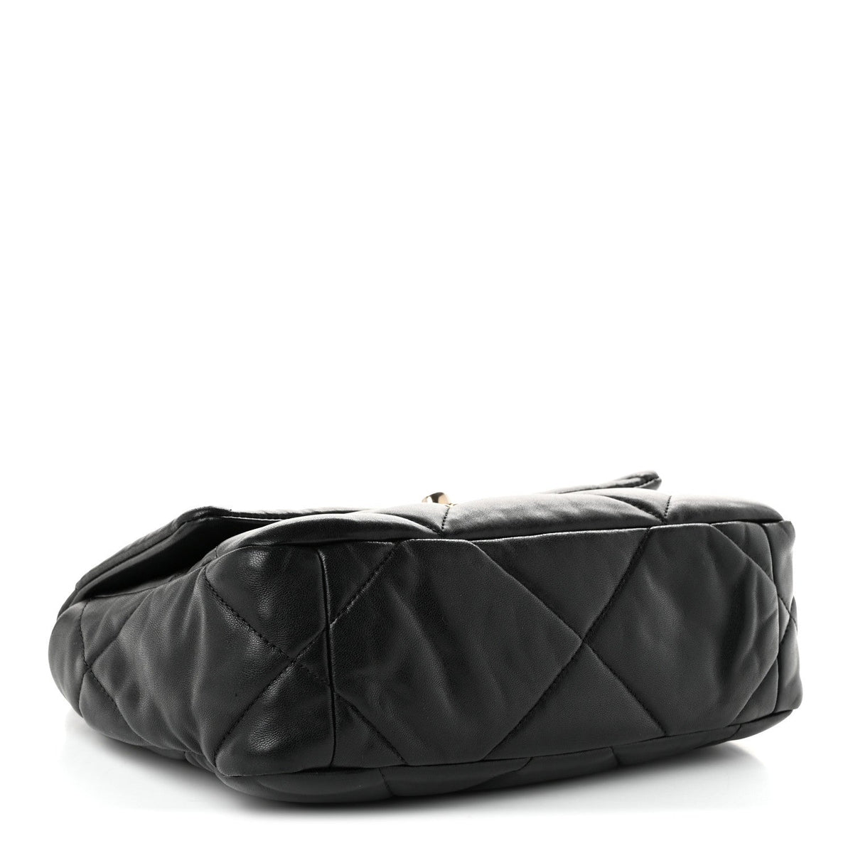 Lambskin Quilted Medium Chanel 19 Flap Black