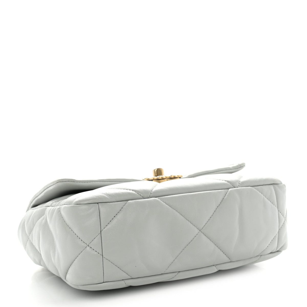 Lambskin Quilted Medium Chanel 19 Flap Grey