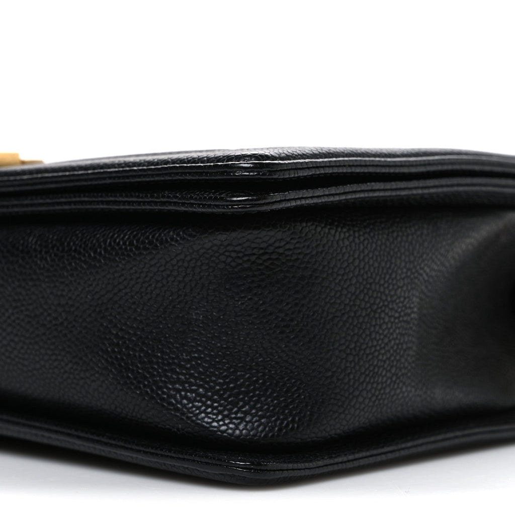 Caviar Quilted New Medium Boy Flap Black