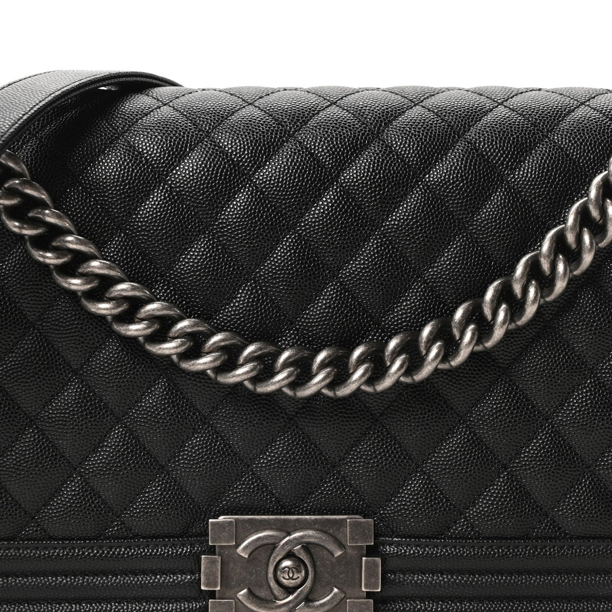 Caviar Quilted New Medium Boy Flap Black