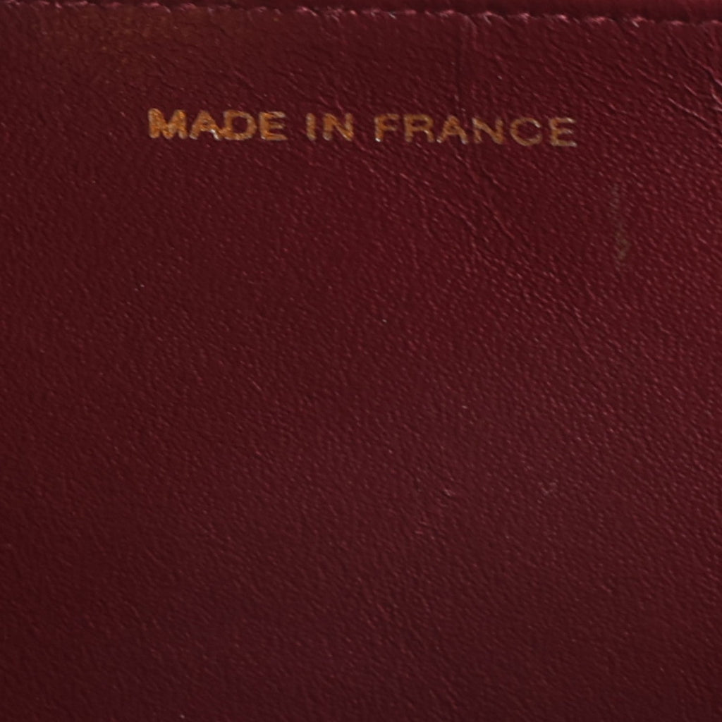 Lambskin Medium Double Flap Dark Brown