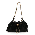 Pony Hair Mini Chanel 25 Handbag Black