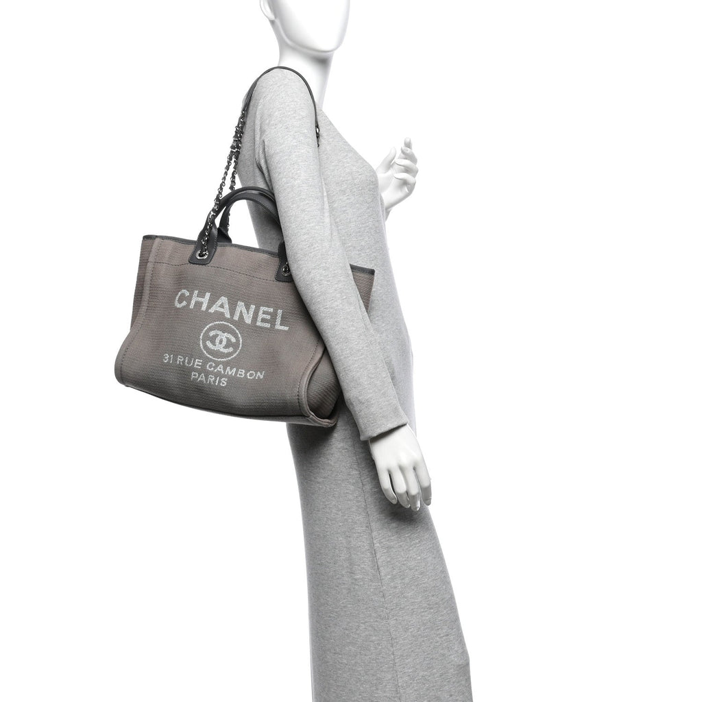 Mixed Fibers Small Deauville Tote Grey