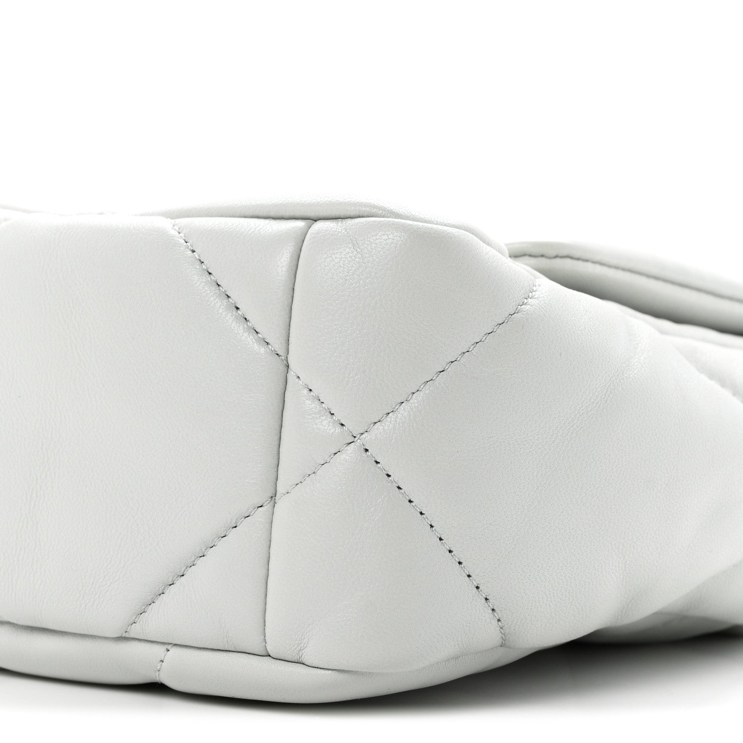 Lambskin Quilted Medium Chanel 19 Flap Light Blue