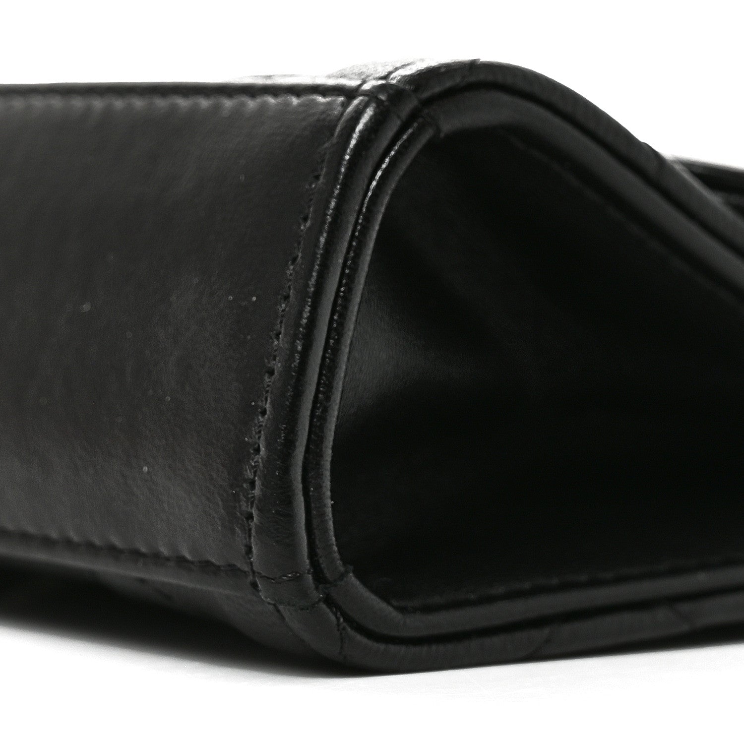 Lambskin Quilted Mini Trendy CC Chain Wallet Black