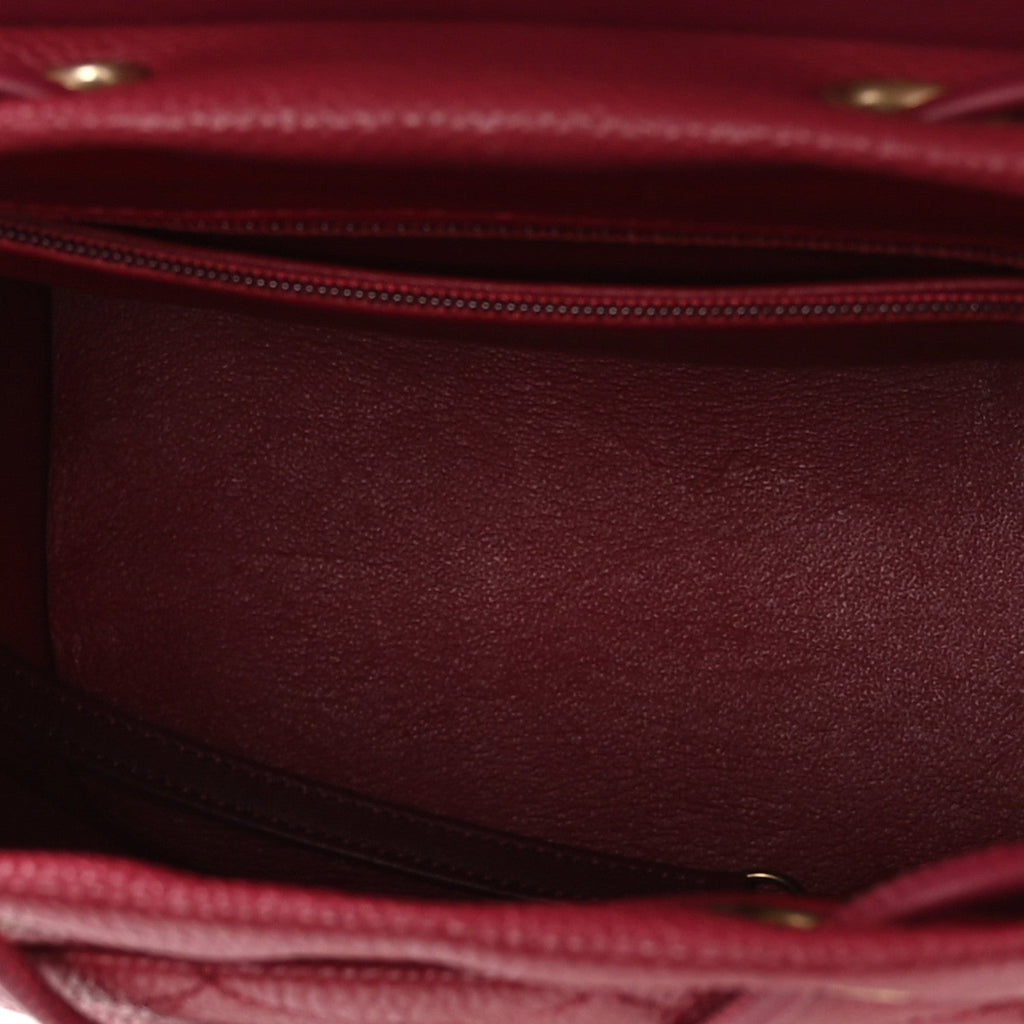 Caviar Quilted Filigree Backpack Dark Pink