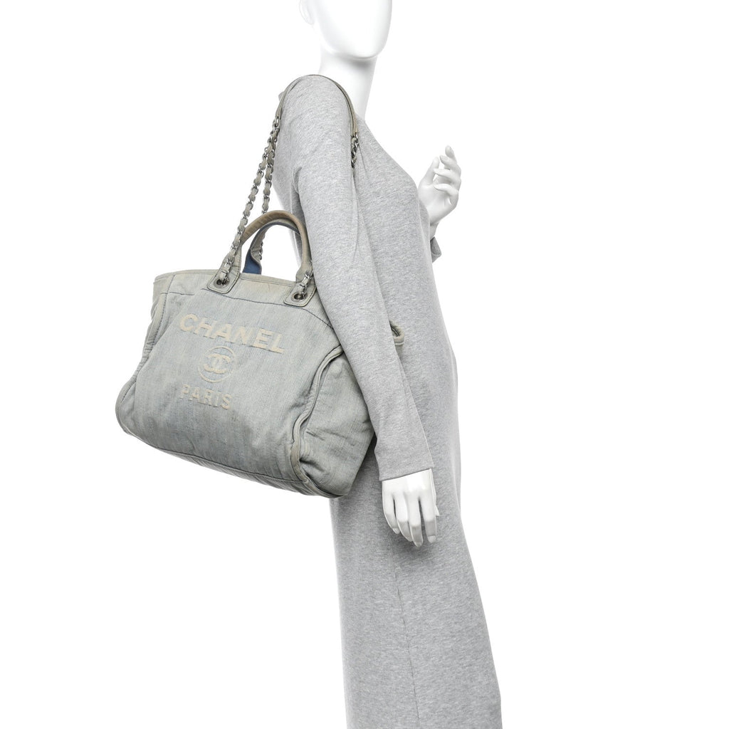Denim Medium Deauville Tote Light Blue
