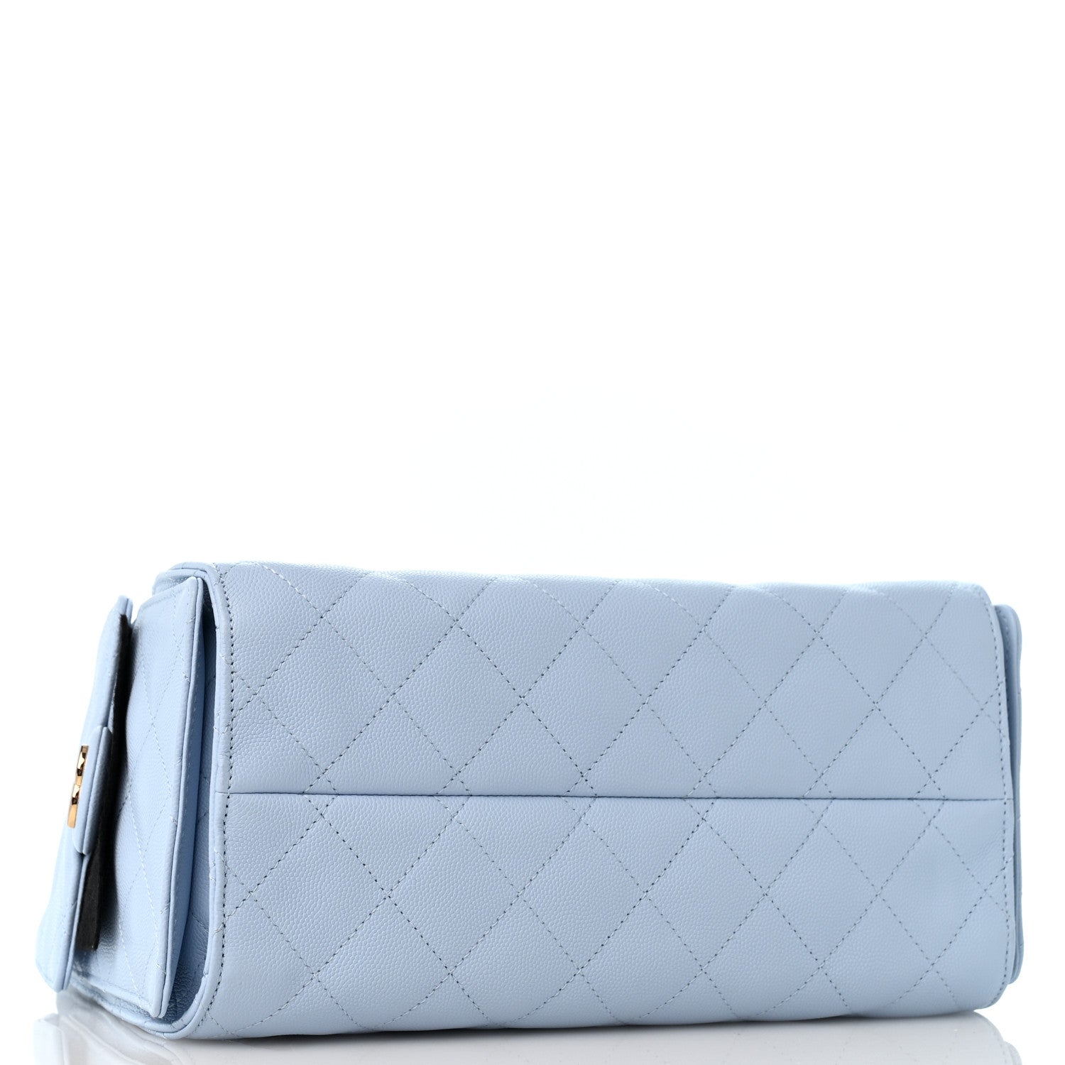 Caviar Quilted Small Chanel 25 Handbag Light Blue