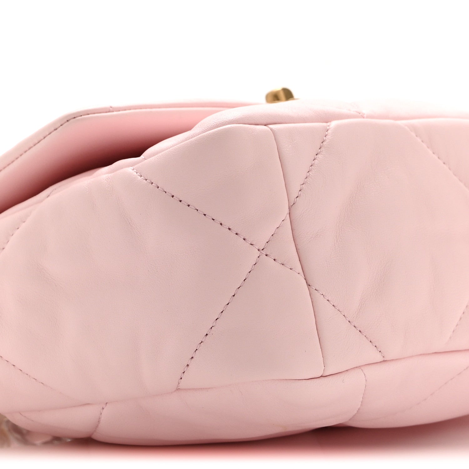 Lambskin Quilted Medium Chanel 19 Flap Light Pink