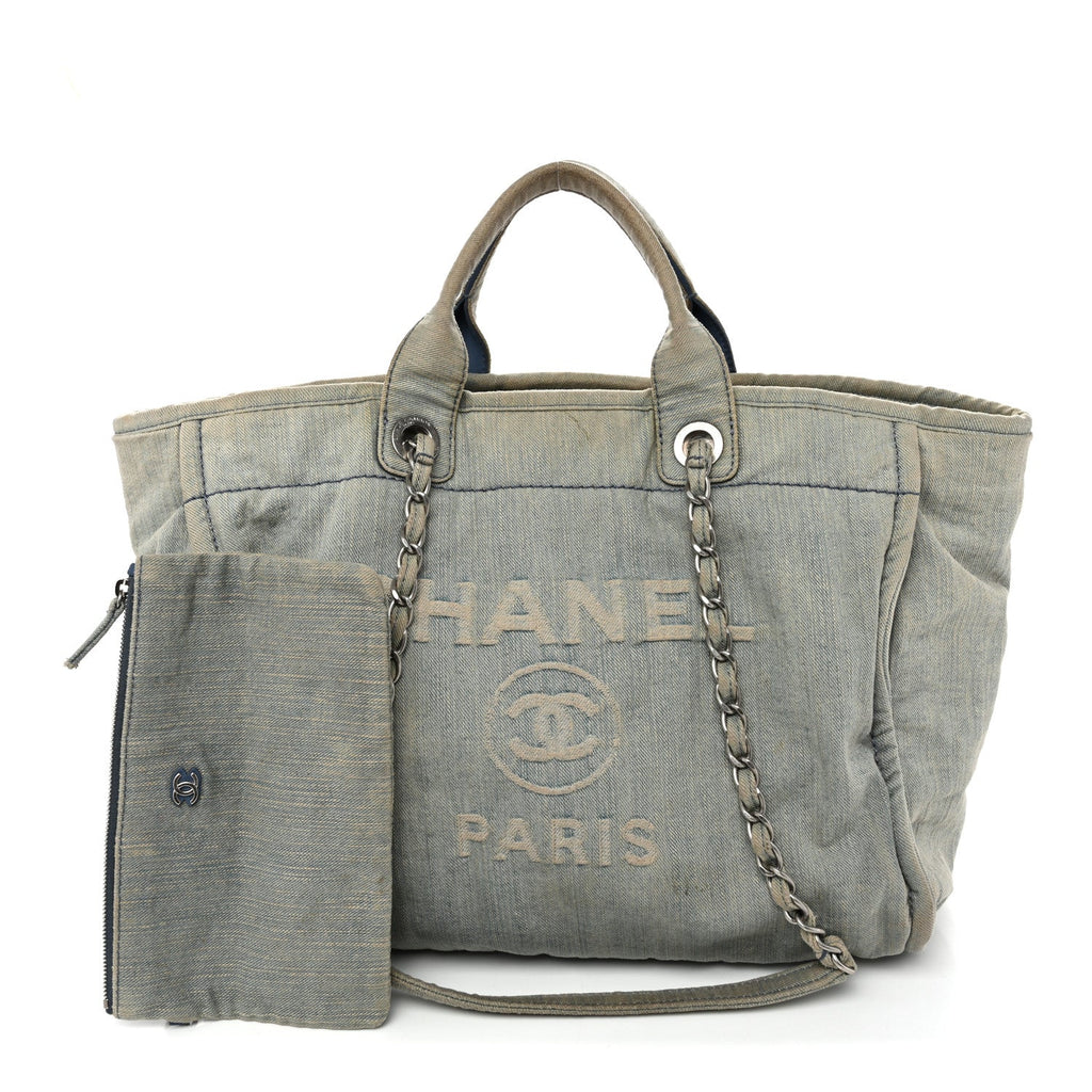 Denim Medium Deauville Tote Light Blue