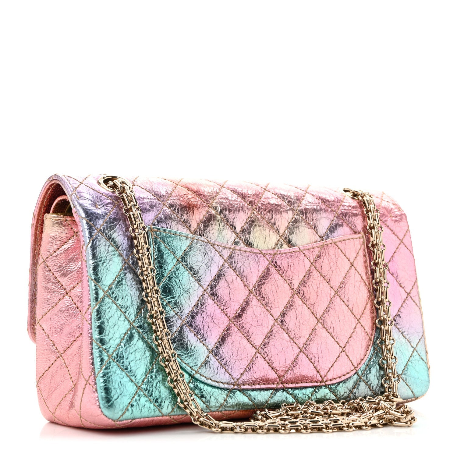 Metallic Goatskin Quilted 2.55 Reissue 225 Flap Multicolor