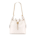 Caviar Quilted Medium Chanel 25 Handbag White