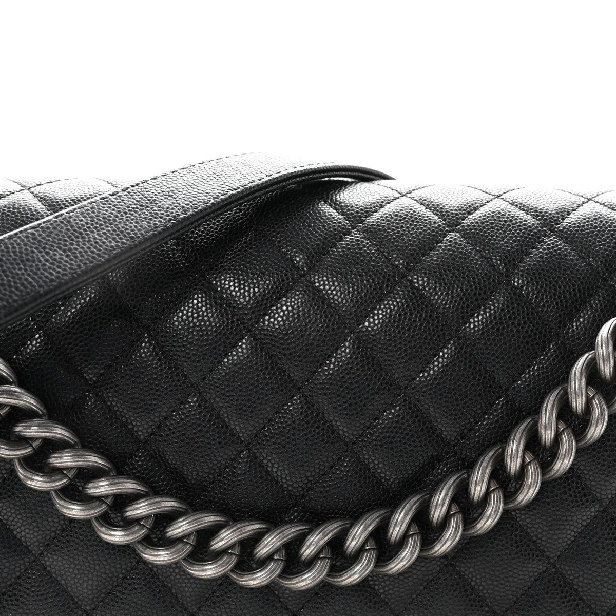 Caviar Quilted New Medium Boy Flap Black
