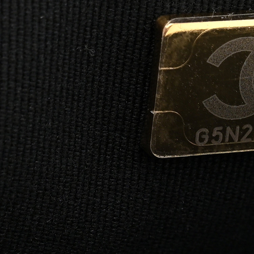 Lambskin Quilted Trendy CC Wallet On Chain WOC Black