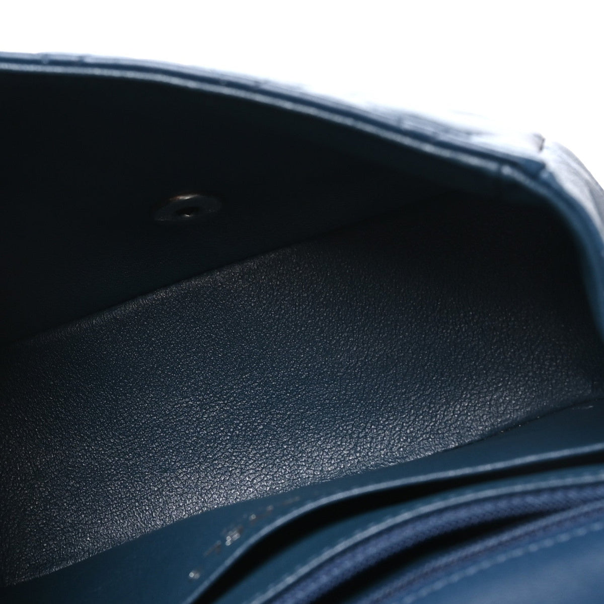 Lambskin Quilted Mini Square Flap Navy