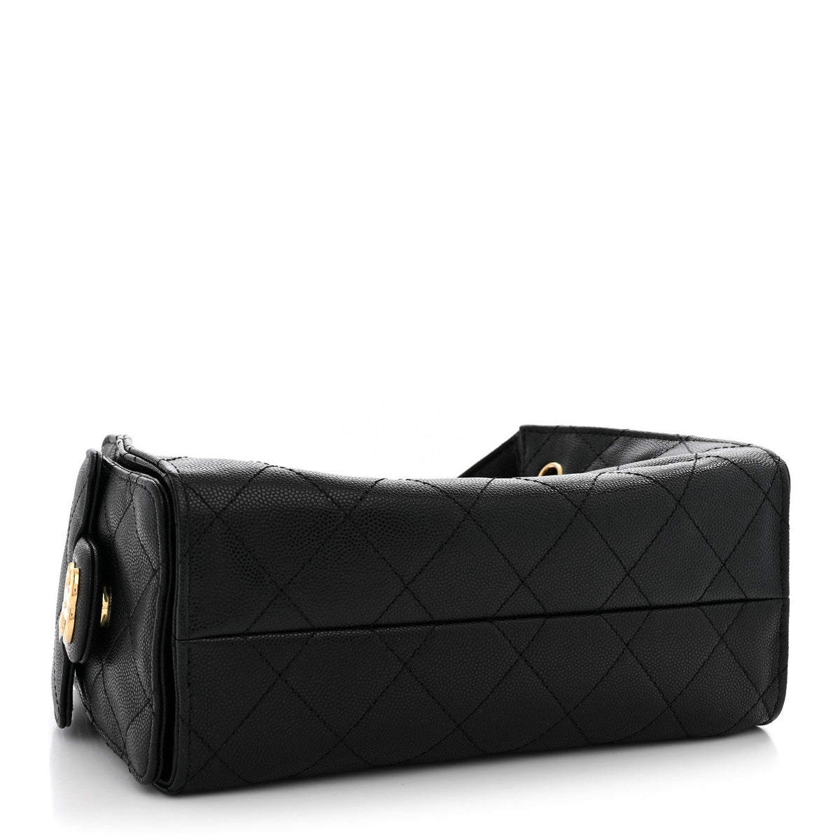 Caviar Quilted Mini Chanel 25 Handbag Black