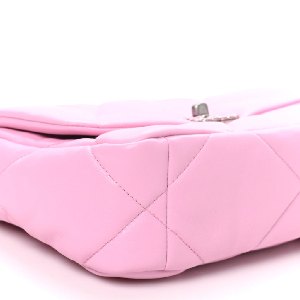 Lambskin Quilted Medium Chanel 19 Flap Lilac