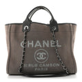 Mixed Fibers Small Deauville Tote Grey