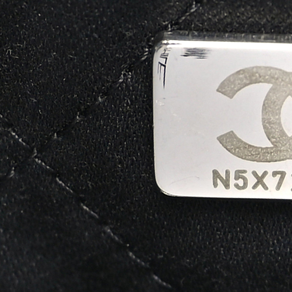 Shiny Calfskin Quilted Large Chanel 22 So Black