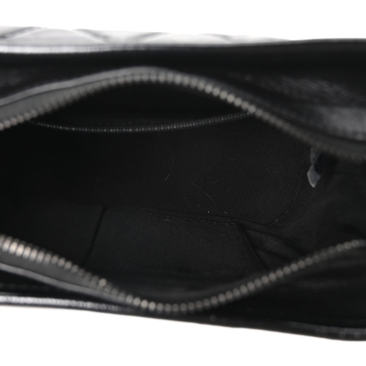 Aged Calfskin Quilted Small Gabrielle Hobo So Black