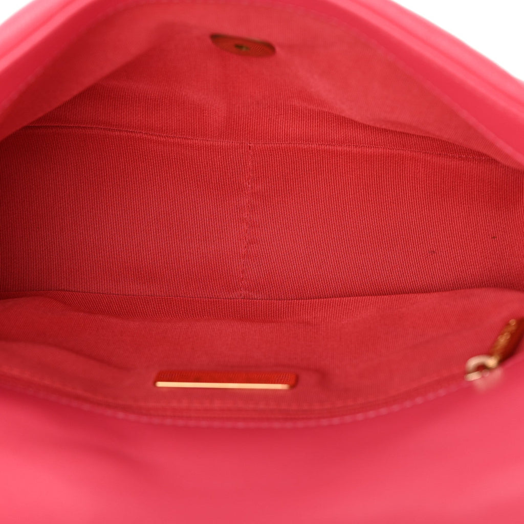 Lambskin Quilted Medium Chanel 19 Flap Light Pink