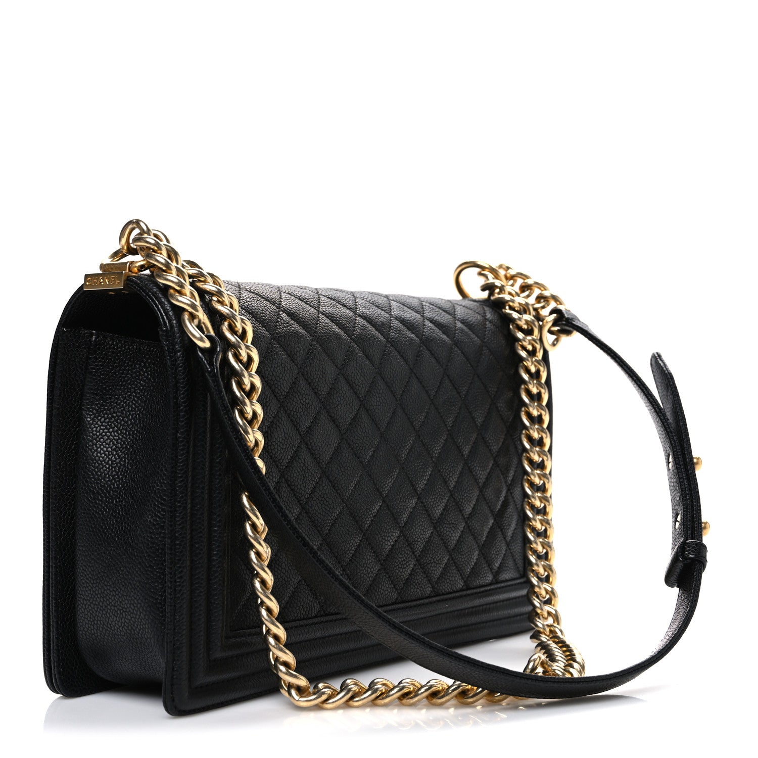 Caviar Quilted New Medium Boy Flap Black