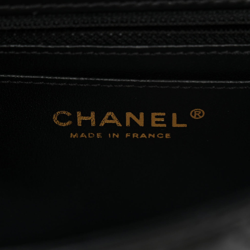 Aged Calfskin Quilted 2.55 Reissue Mini Flap Black