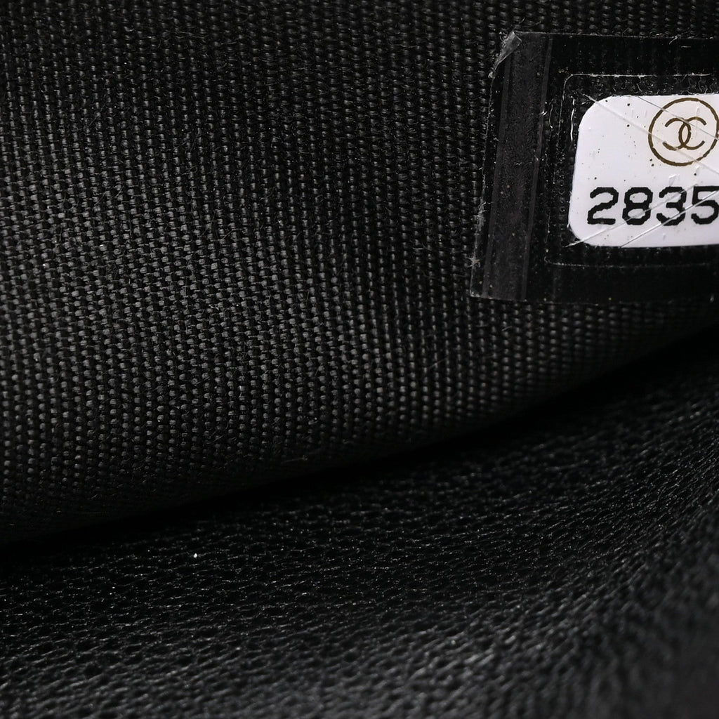 Lambskin Quilted Infinity Wallet On Chain WOC Black