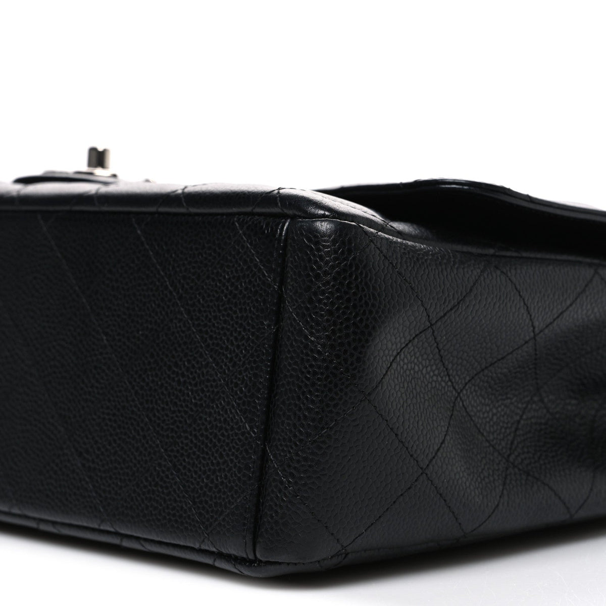 Caviar Quilted Maxi Double Flap Black