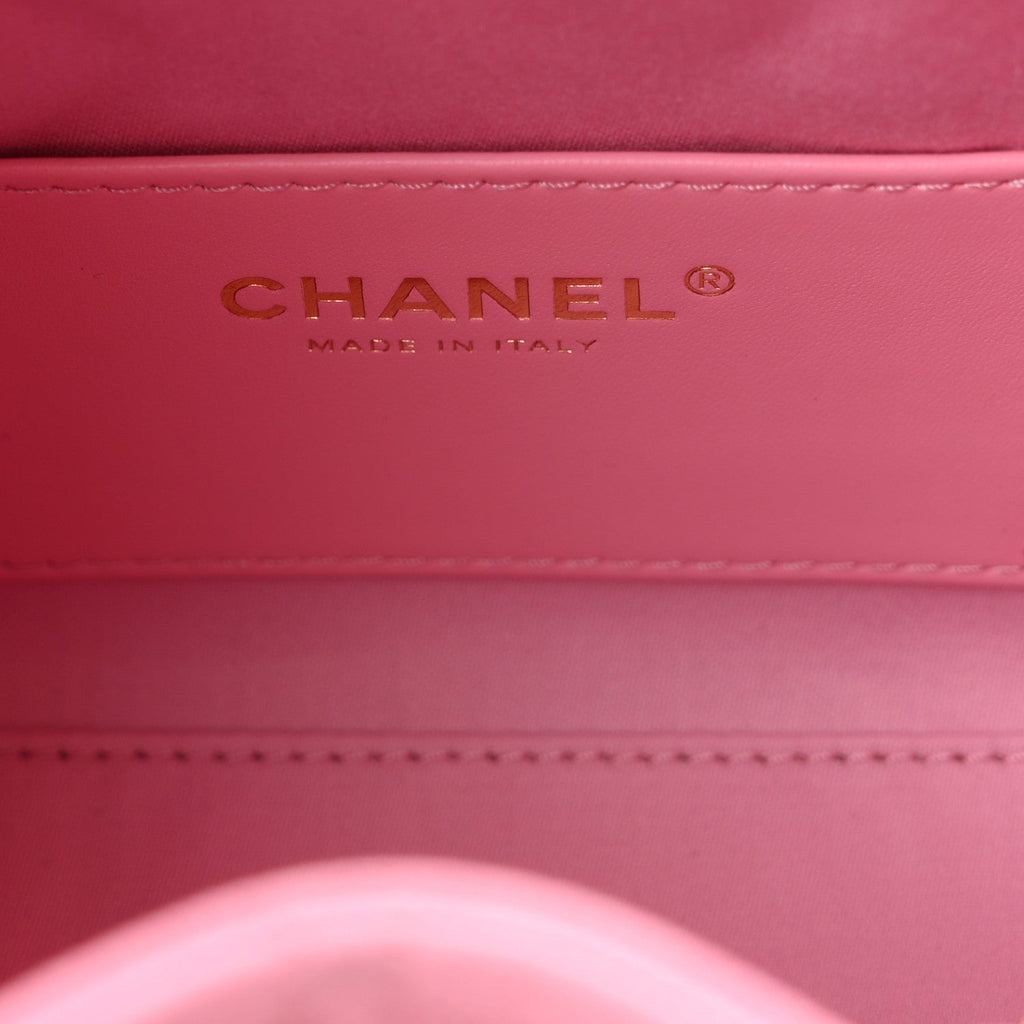 Caviar Quilted Mini Chanel 25 Handbag Pink