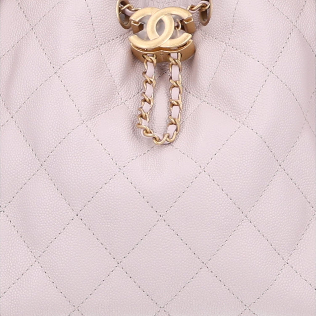 Caviar Quilted Small Chanel 25 Handbag Lilas Lilac