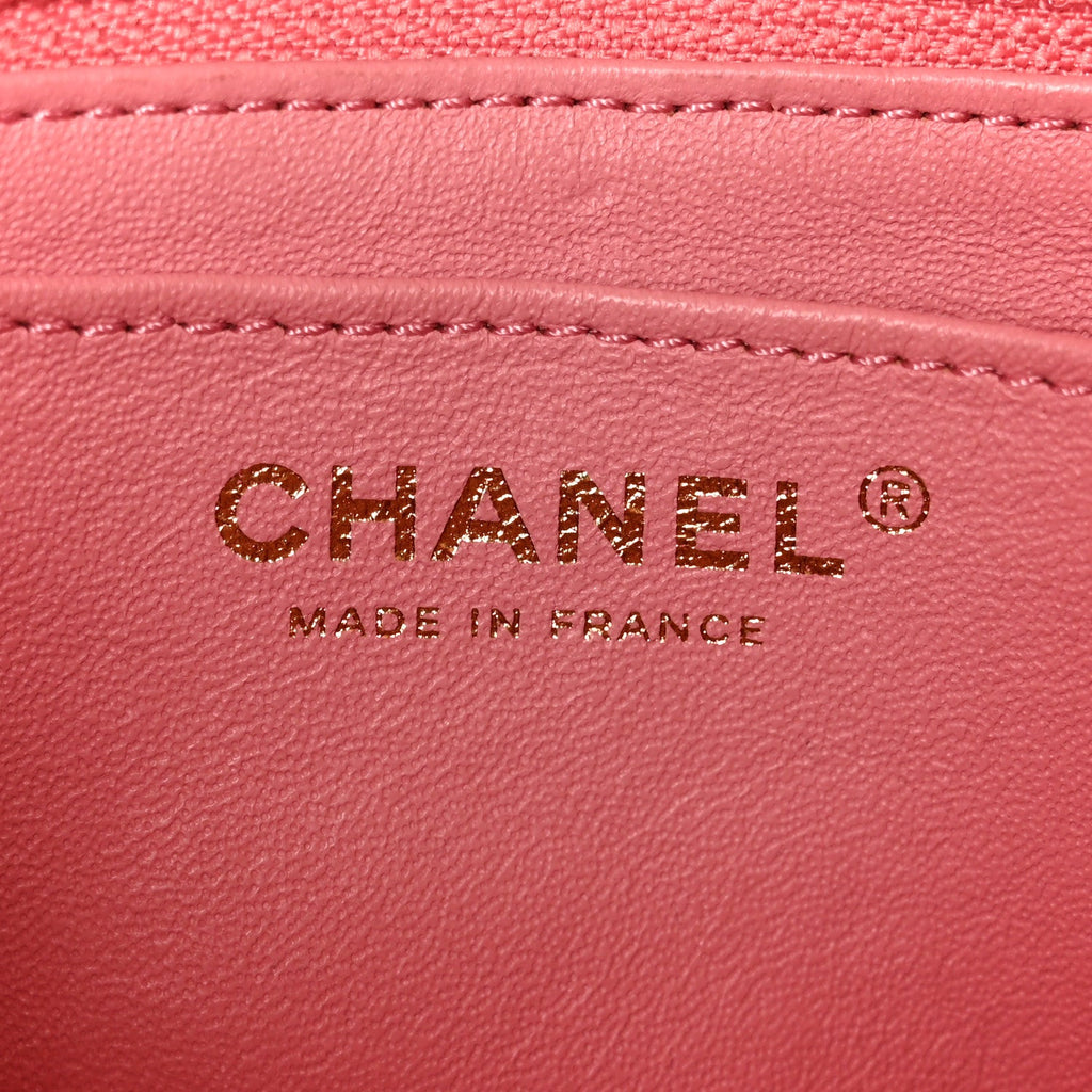 Aged Calfskin Quilted 2.55 Reissue Mini Flap Pink