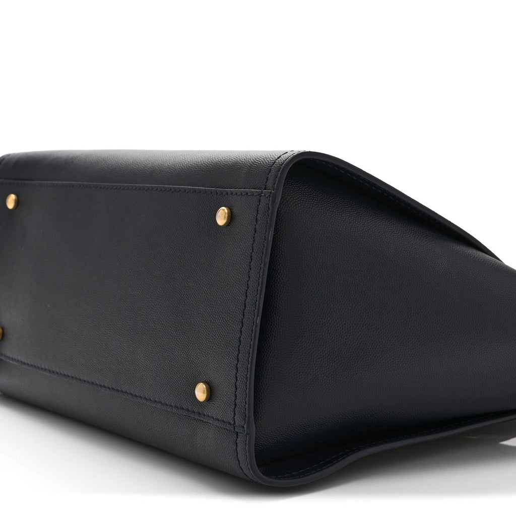 Caviar Small Studded Deauville Tote Navy