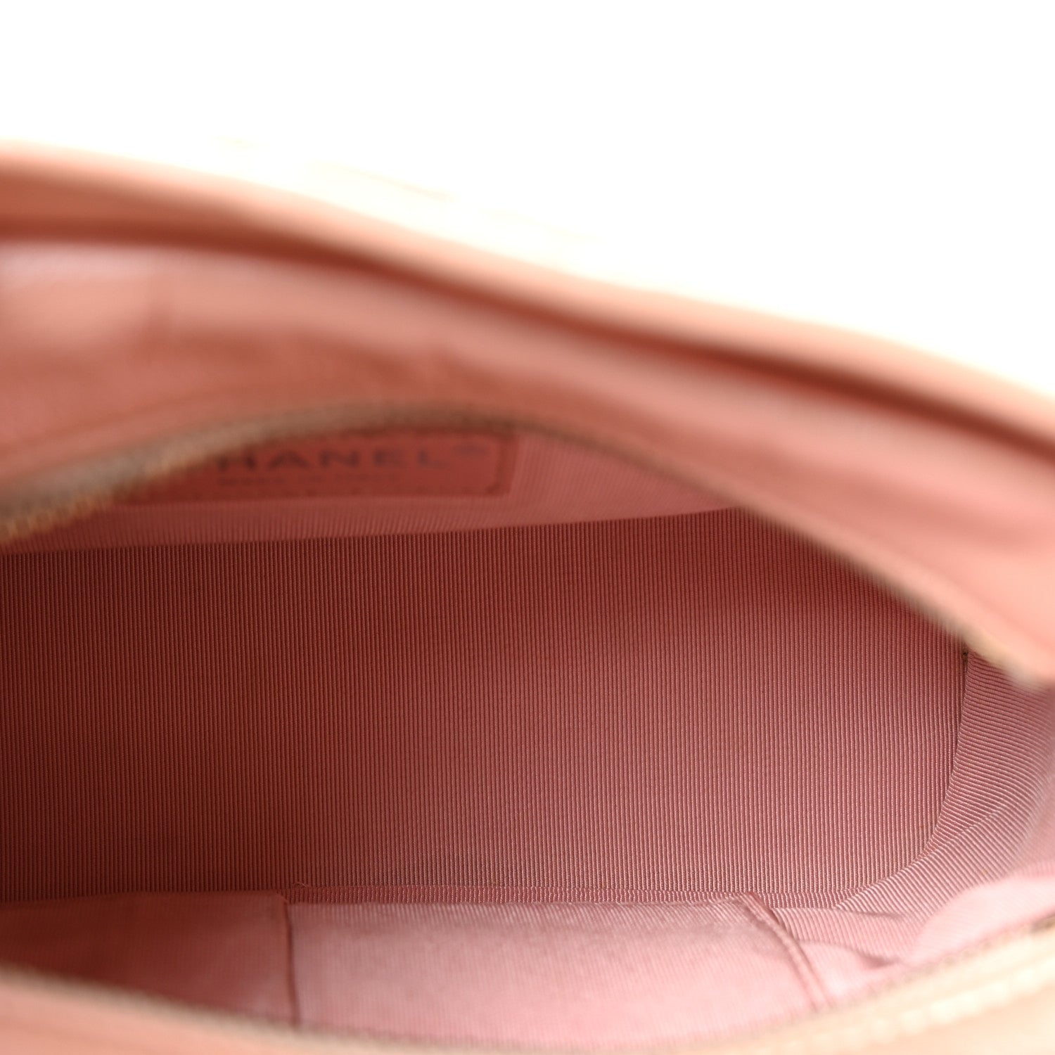 Iridescent Aged Calfskin Quilted Small Gabrielle Hobo Rose Rose