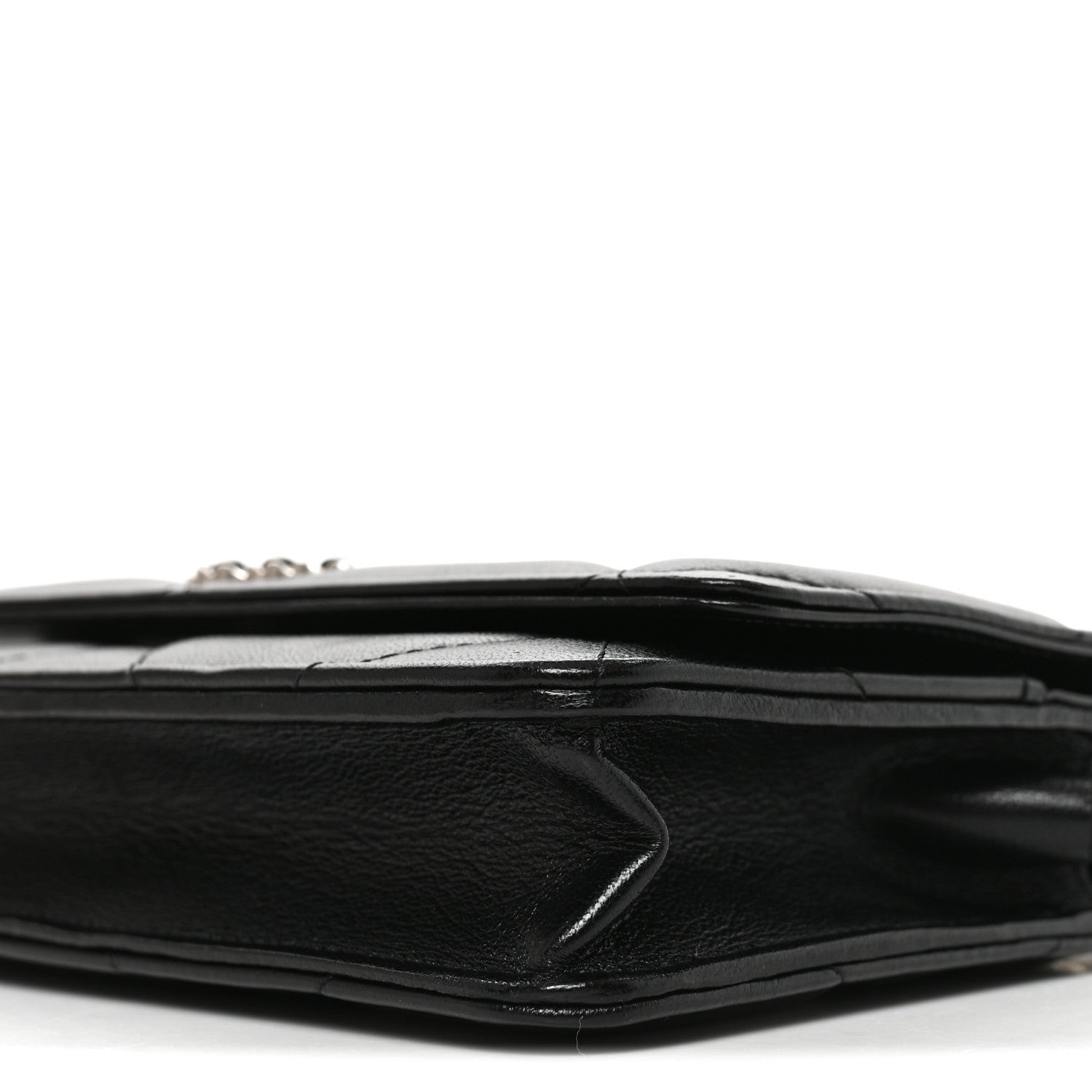 Lambskin Quilted Chanel 19 Wallet On Chain WOC Black