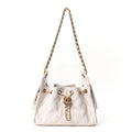 Caviar Quilted Mini Chanel 25 Handbag White