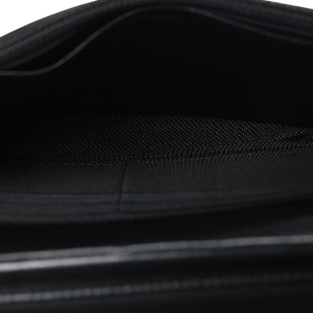 Lambskin Quilted Boy Wallet On Chain WOC Black