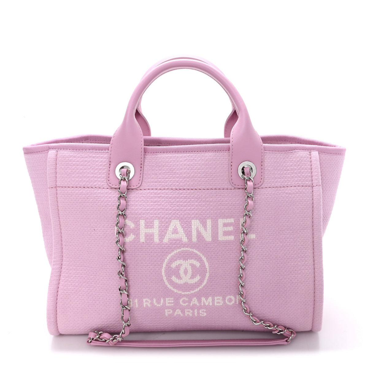 Mixed Fibers Small Deauville Tote Dark Pink