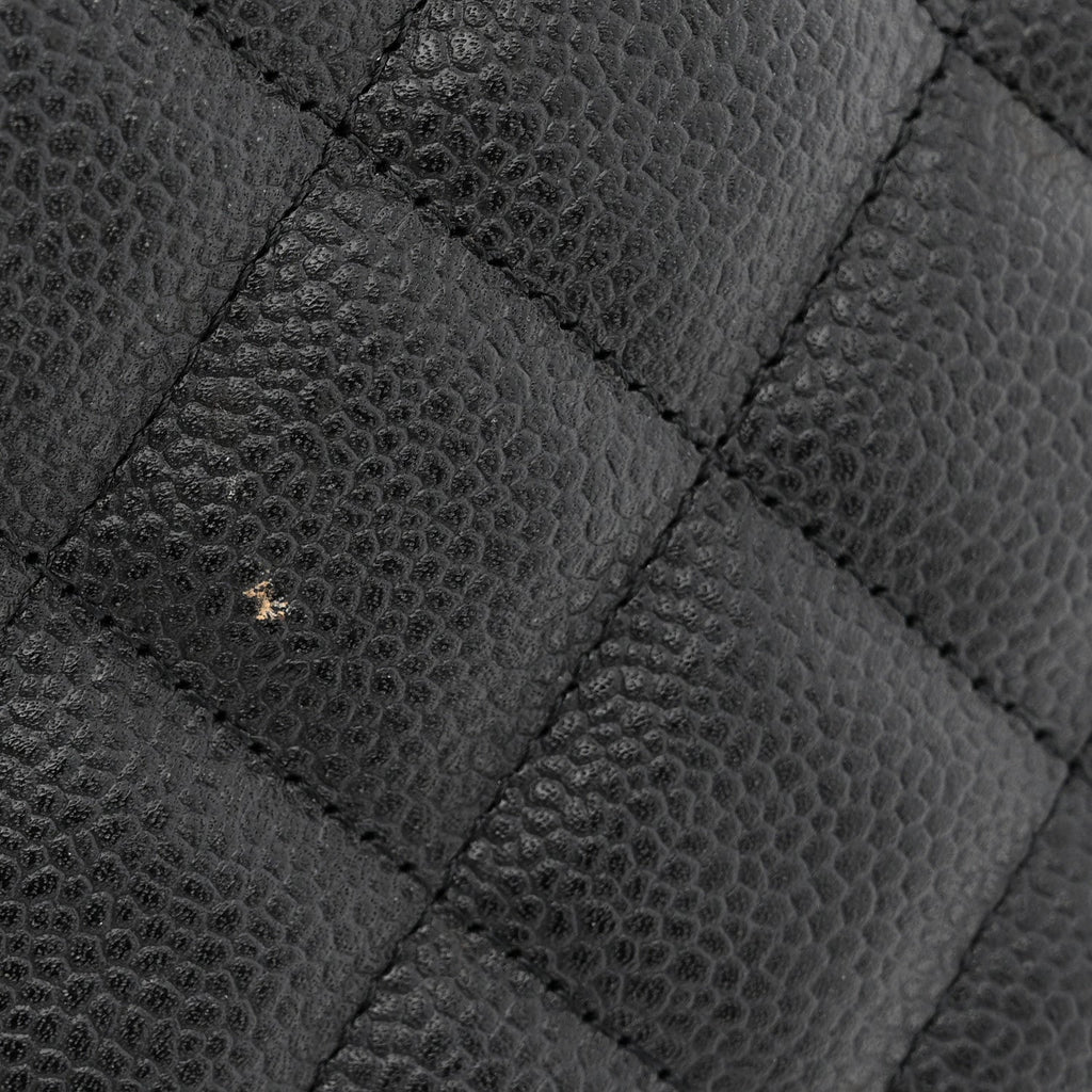 Caviar Quilted Maxi Double Flap Black
