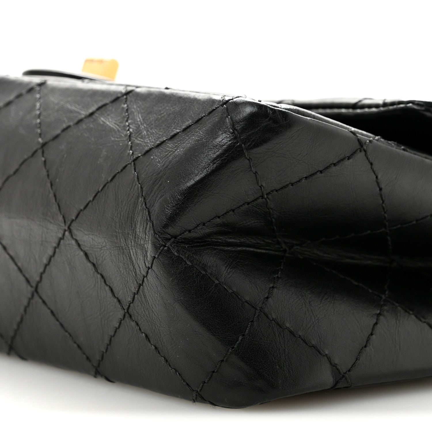 Aged Calfskin Quilted 2.55 Reissue 226 Flap Black