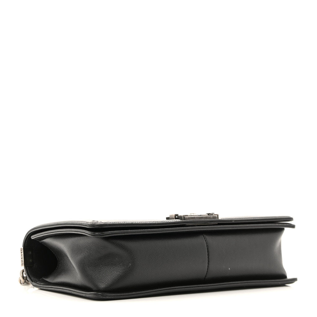 Caviar Quilted New Medium Boy Flap Black