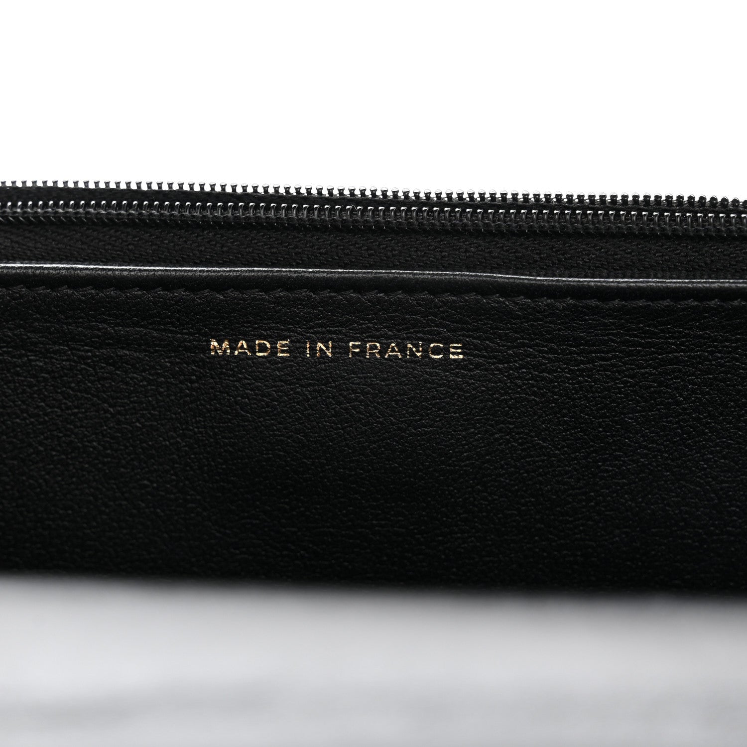 Lambskin Quilted Sweetheart Wallet On Chain WOC Black