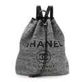 Canvas Large Deauville Backpack Charcoal