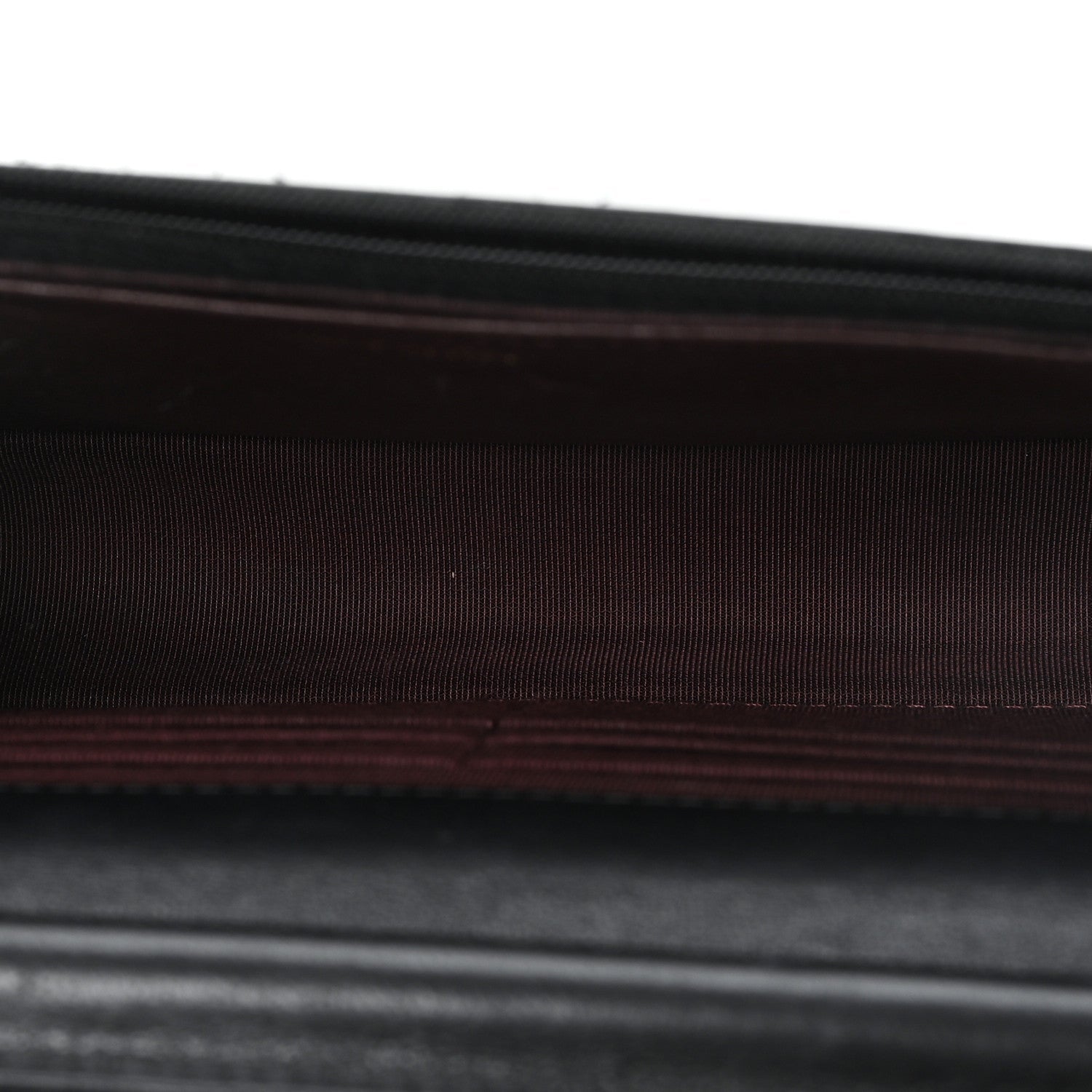 Lambskin Quilted Wallet On Chain WOC Black