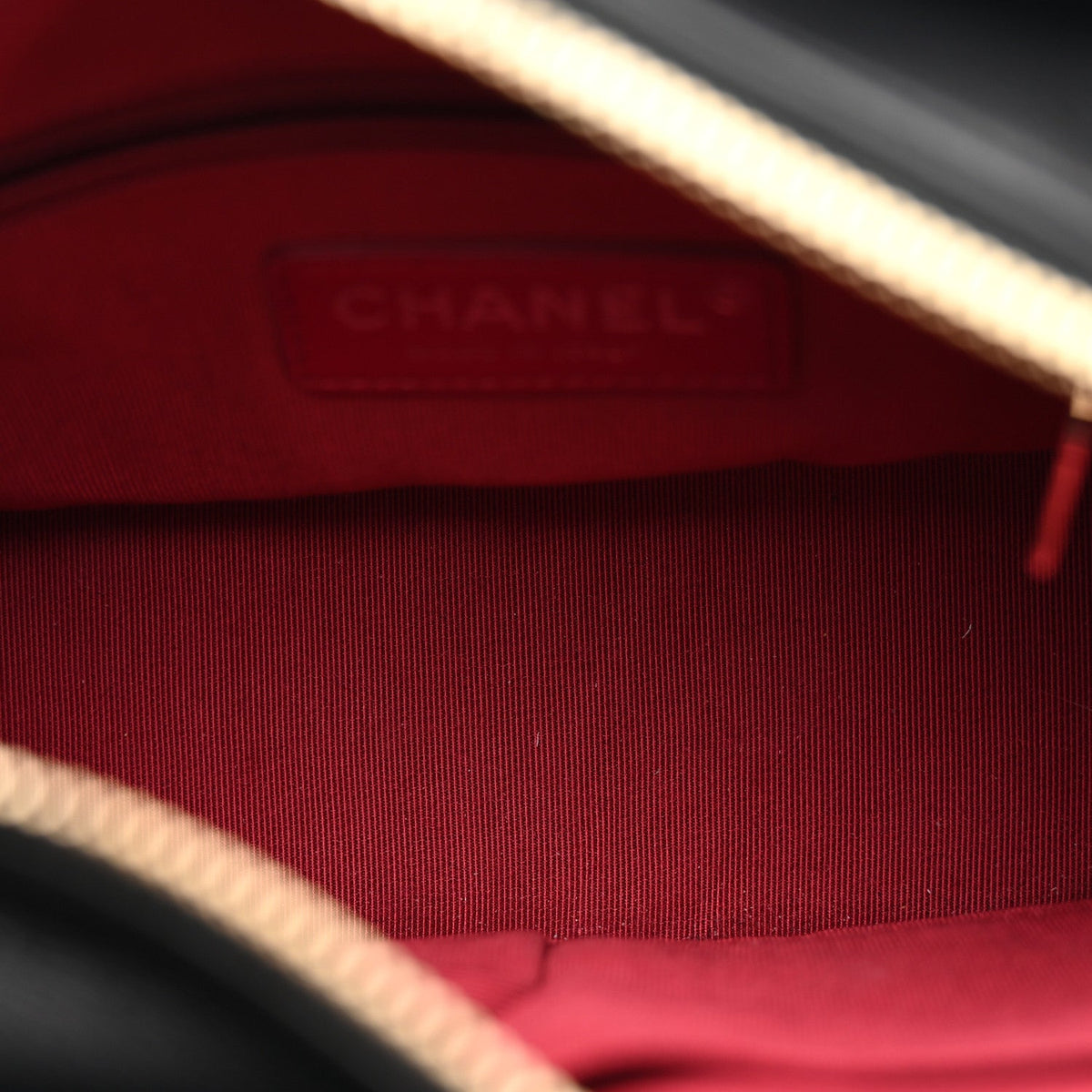 Aged Calfskin Quilted Small Gabrielle Logo Hobo Black