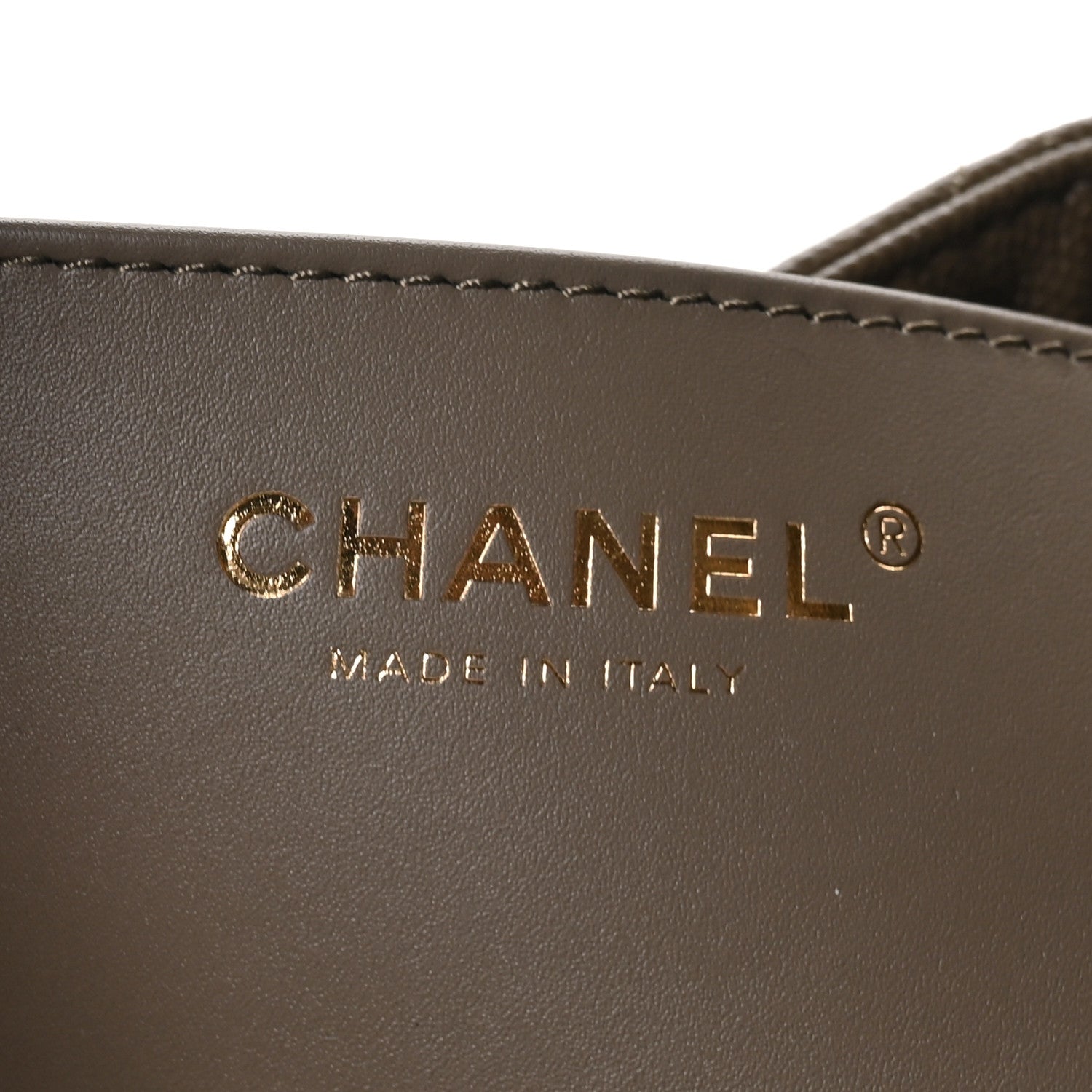 Caviar Quilted Small Chanel 25 Handbag Dark Khaki