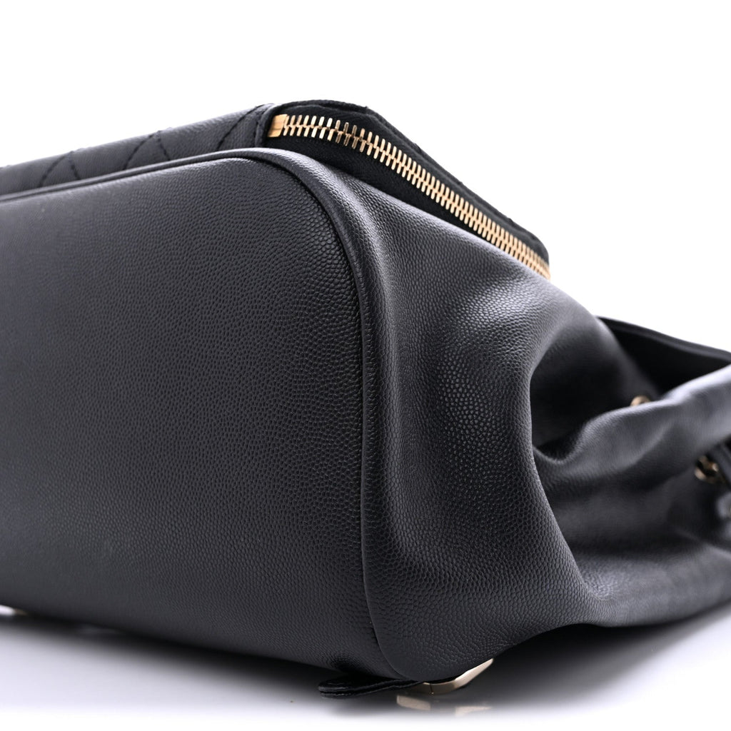 Caviar Quilted Business Affinity Backpack Black