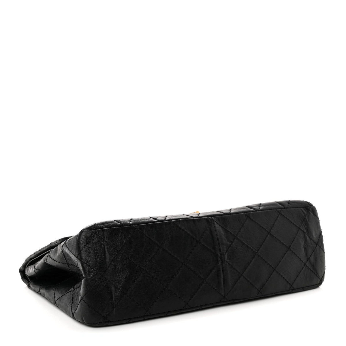 Aged Calfskin Quilted 2.55 Reissue 227 Flap Black