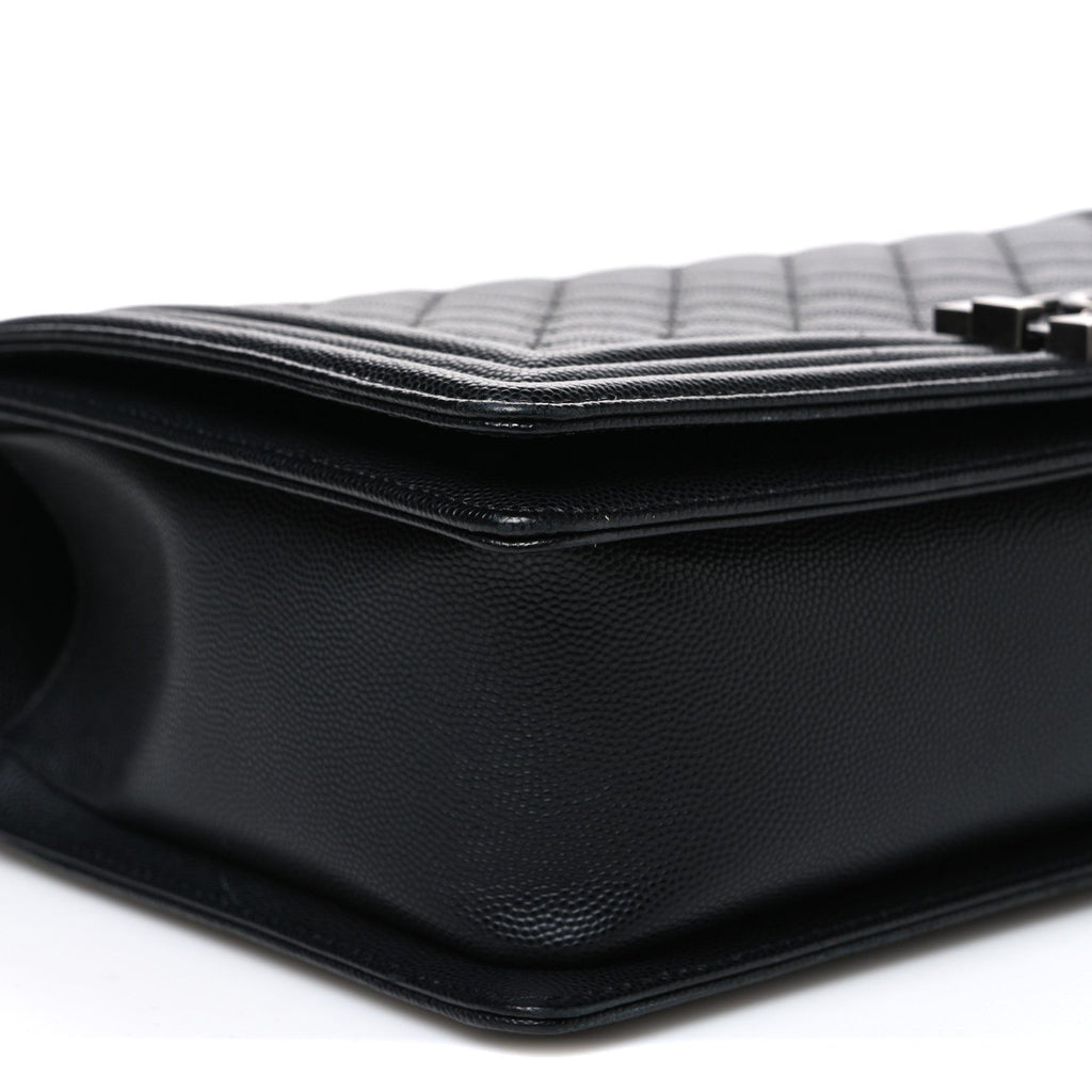Caviar Quilted New Medium Boy Flap Black